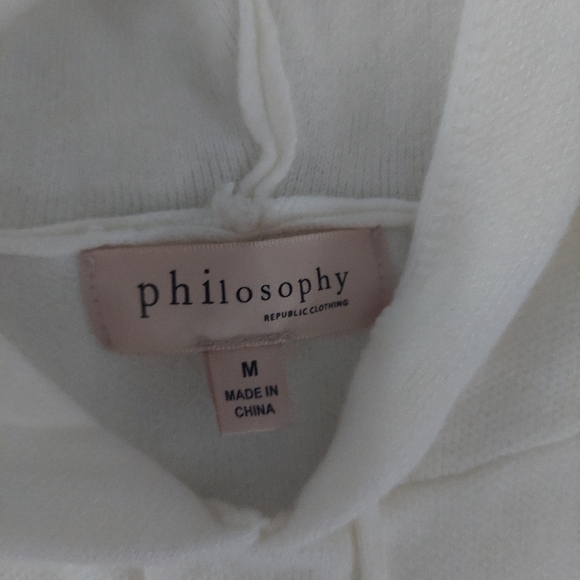 PHILOSOPHY Extra Soft Pull Over Sweater Hoodie - Picture 2 of 4